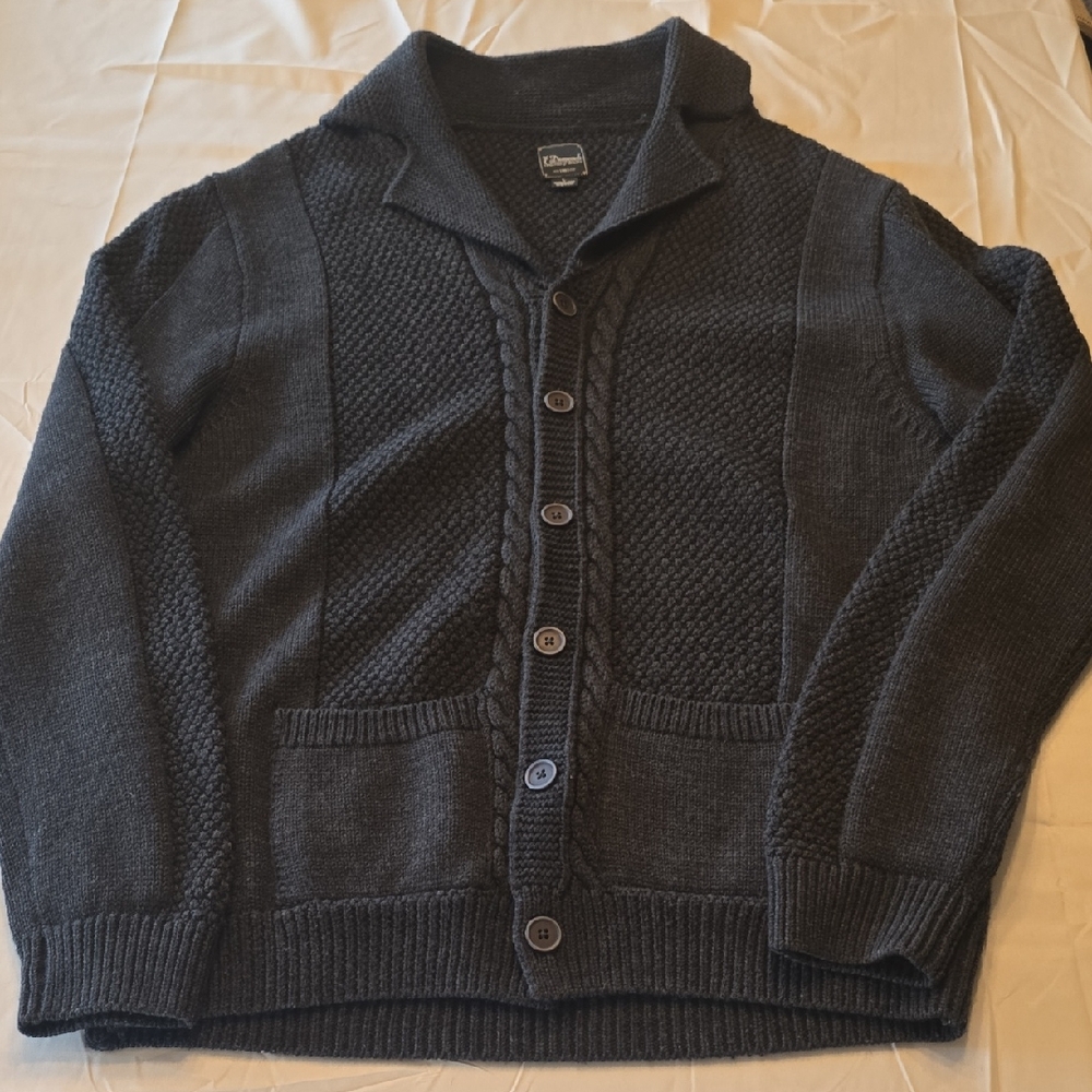 7 DIAMONDS Dark Gray Men's Cardigan Sweater